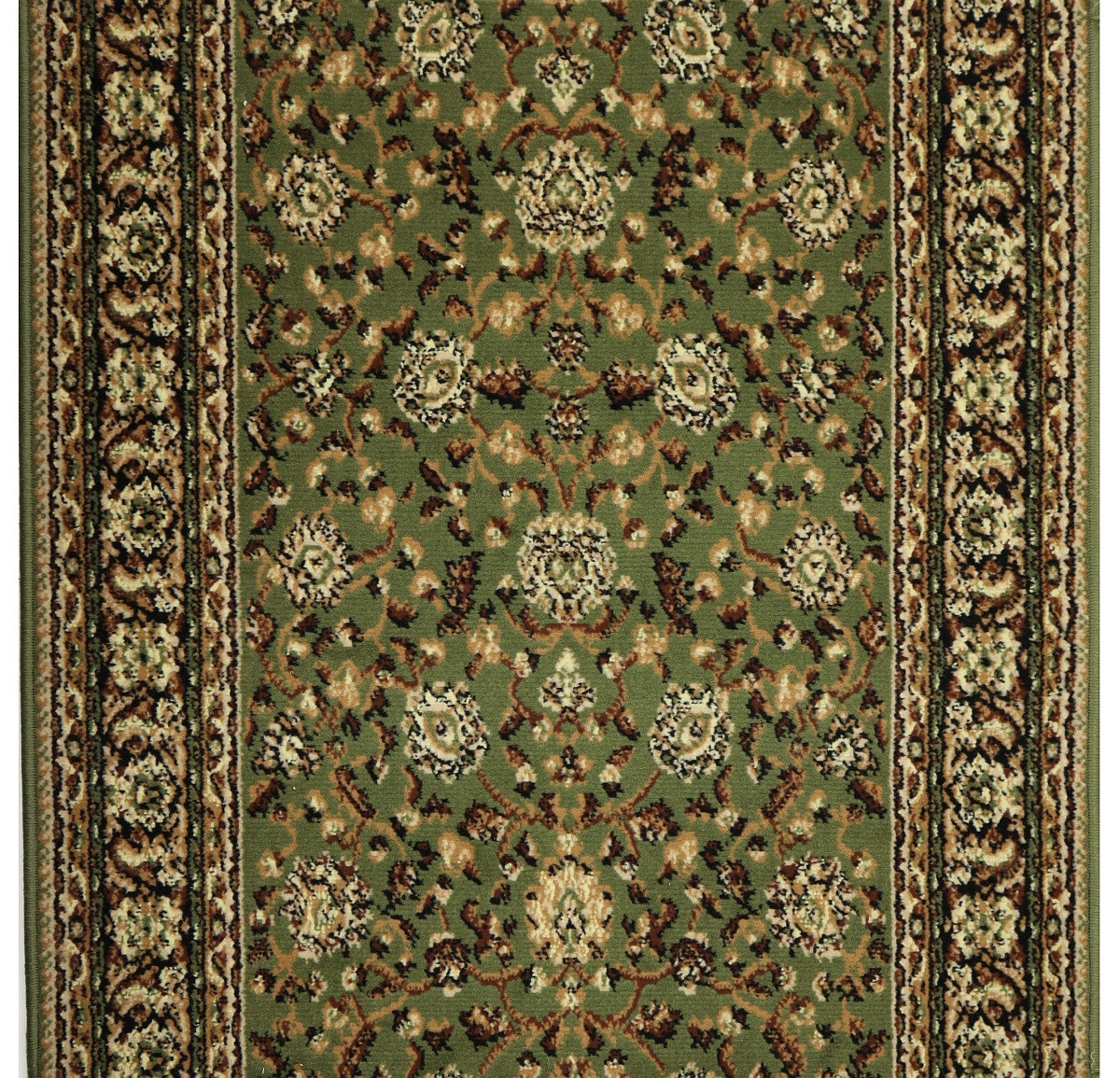 Weltom, AKCIA: 200x100 cm Behúň na mieru Samira New 12003-023 green - obšitý zo všetkých strán, zelená, chodba / predsieň