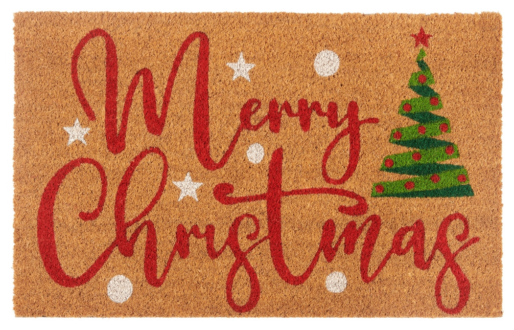 Hanse Home, AKCIA: 40x70 cm Rohožka Veselé Vianoce 106197 - na von aj na doma, hnedá, chodba / predsieň