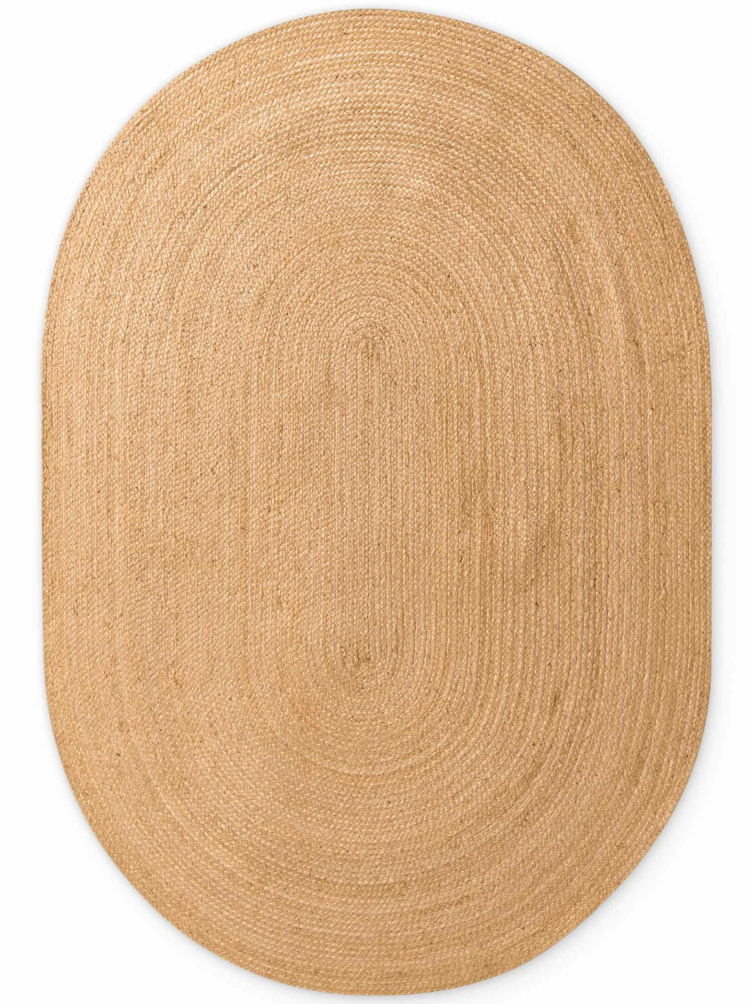 Hanse Home, Kusový koberec Jute Braided 106005 Gold ovál, 160x230 ovál, béžová, chodba / predsieň