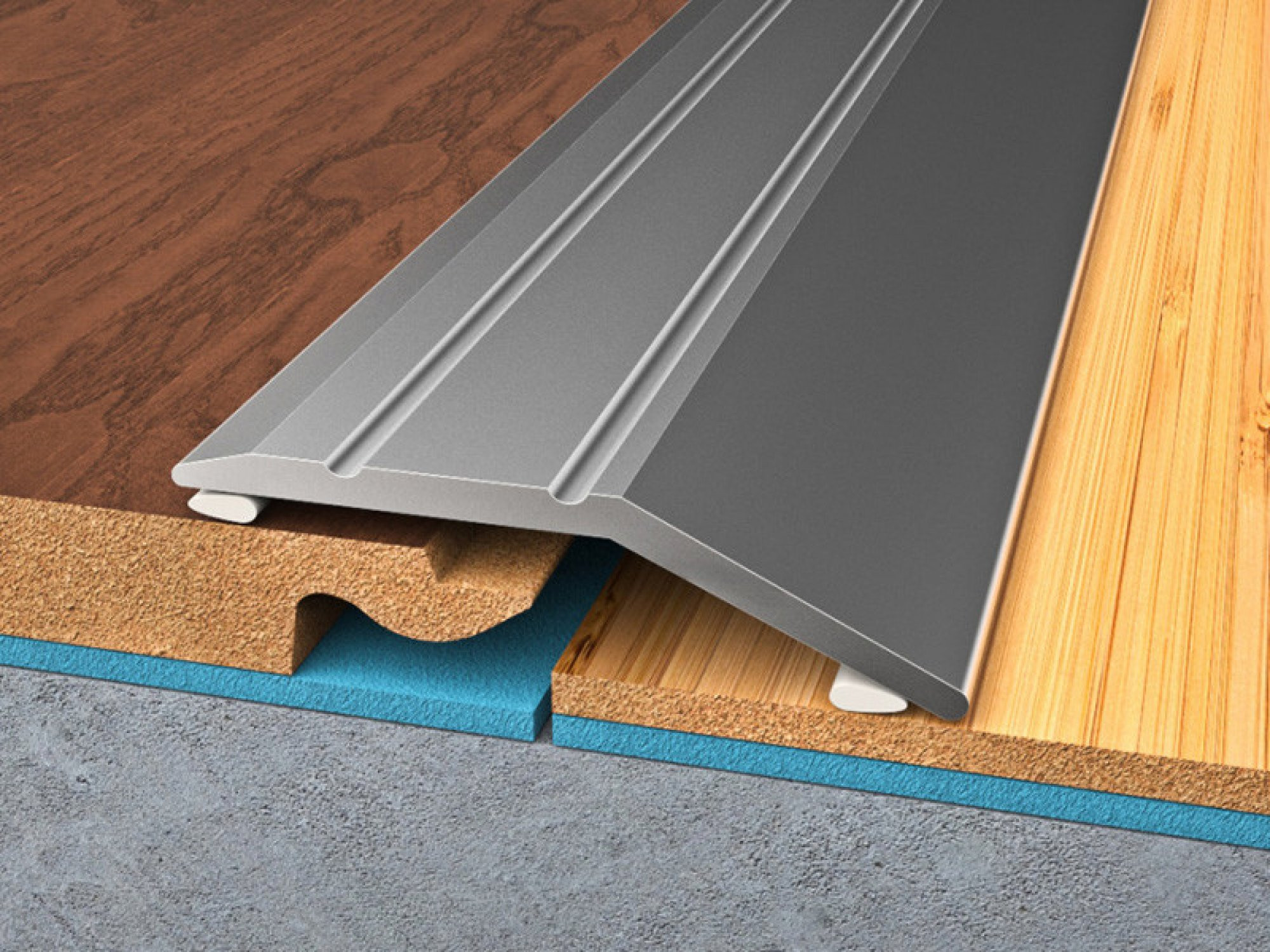 Bohemia Profil, DOPREDAJ: 900x35x8 mm cm Vyrovnávací lišta (profil) Stříbro, 900x35 mm, šedá