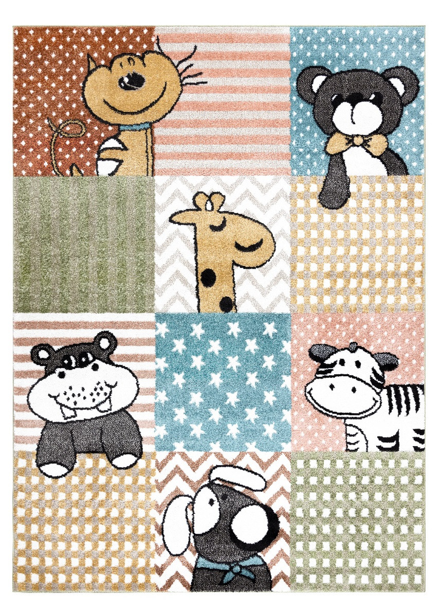 Dywany Łuszczów, AKCIA: 140x190 cm Detský kusový koberec Fun Pets multi, viacfarebná, detská izba