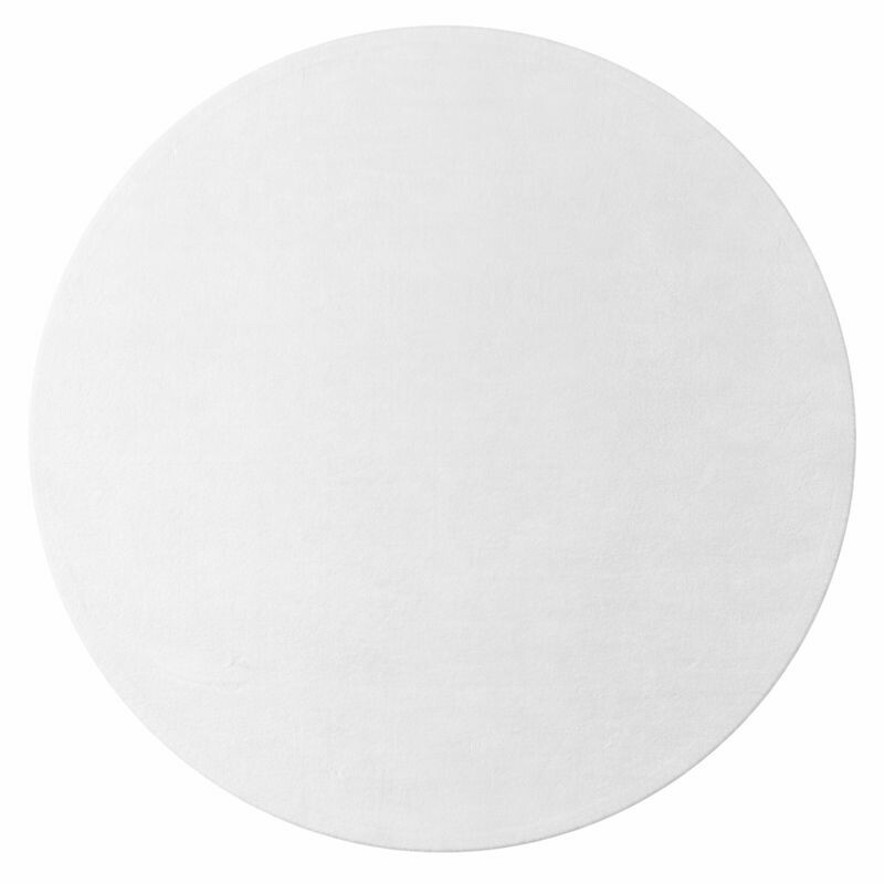 Ayyildiz, Kusový koberec Joy 1400 white kruh, 160x160 (priemer) kruh, biela, chodba / predsieň