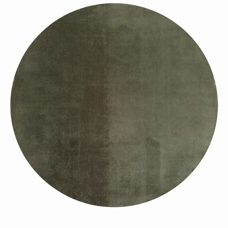 Ayyildiz, Kusový koberec Joy 1400 green kruh, 160x160 (priemer) kruh, zelená, chodba / predsieň