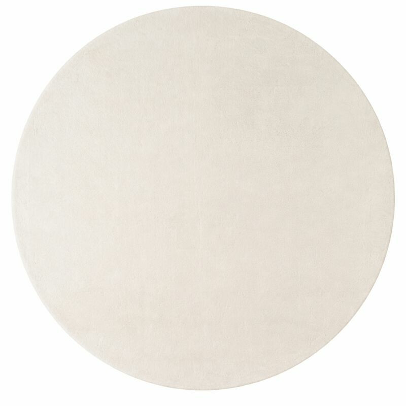 Ayyildiz, Kusový koberec Joy 1400 cream kruh, 160x160 (priemer) kruh, biela, chodba / predsieň