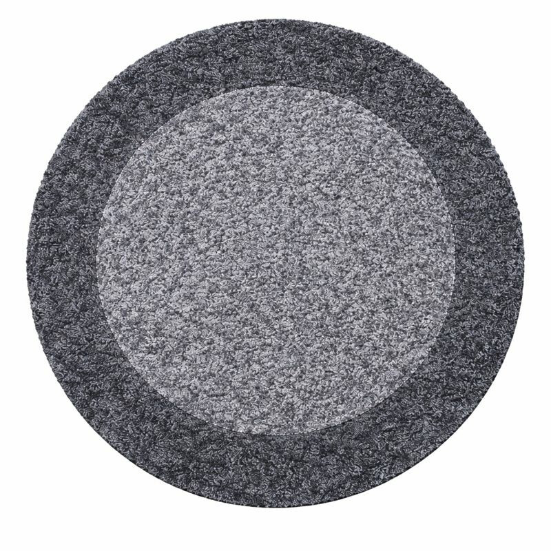 Ayyildiz, Kusový koberec Life Shaggy 1503 grey kruh, 160x160 (priemer) kruh, šedá, obývacia izba