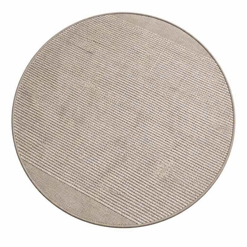 My Flair, Kusový koberec Suzan Creme kruh, 100x100 (priemer) kruh, šedá, chodba / predsieň