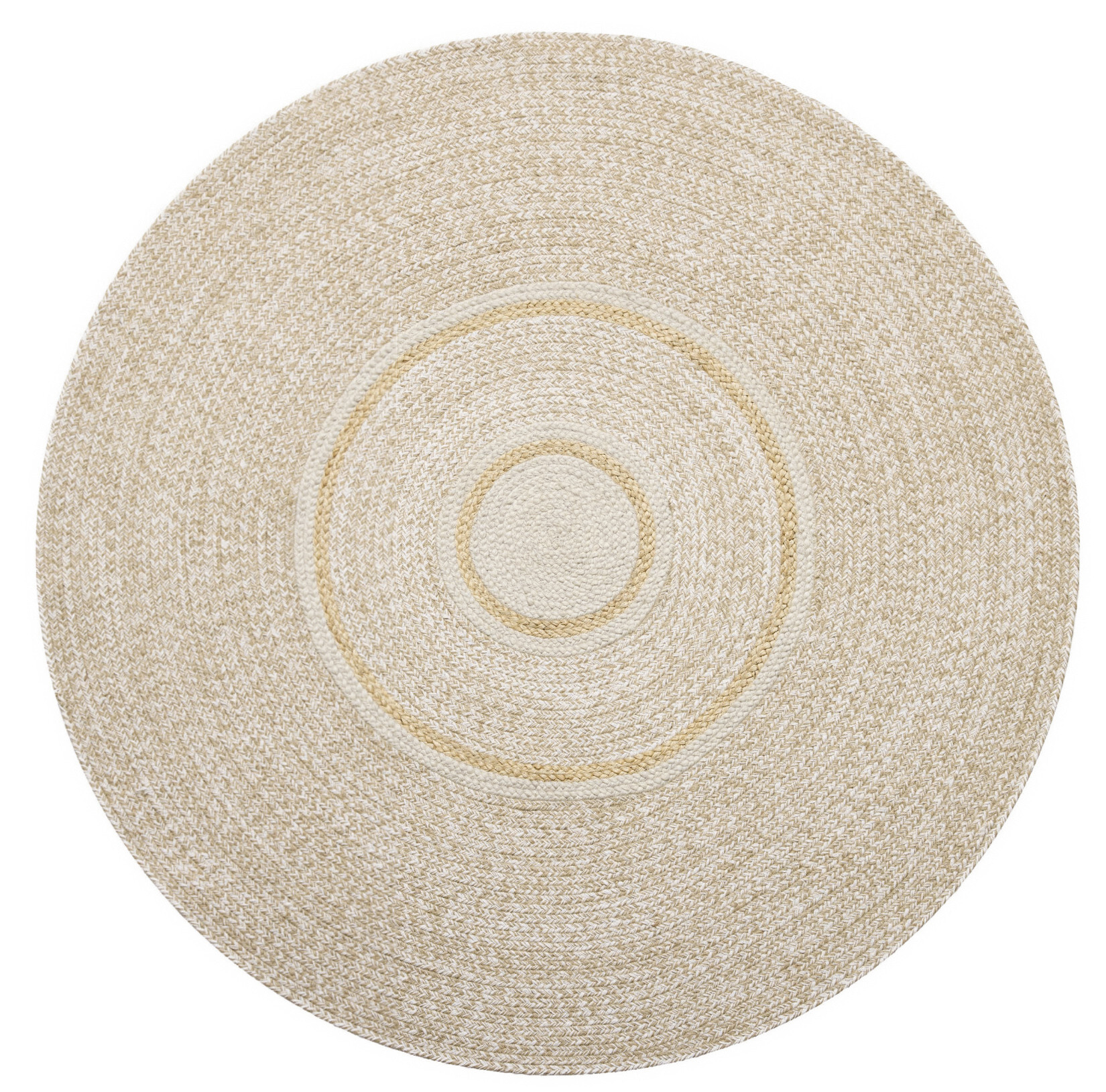 Diamond Carpets India, Ručne viazaný kusový koberec Cirra J-50 Natural kruh, 300x300 (priemer) kruh, béžová, chodba / predsieň