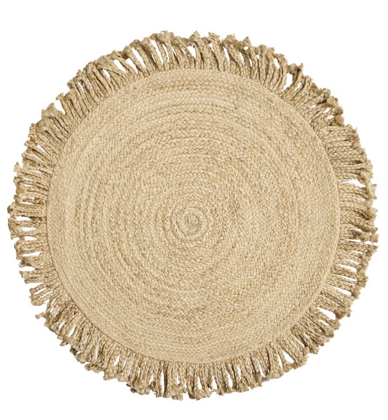 Diamond Carpets India, Ručne viazaný kusový koberec Jula J 34 Natural kruh, 120x120 (priemer) kruh, béžová, chodba / predsieň