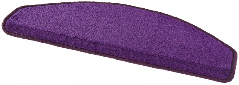 Hanse Home Sada 15ks nášľapov na schody: Fancy 103005 fialové, samolepiaci - 23x65 polkruh (rozmer vrátane ohybu), sada 15 ks