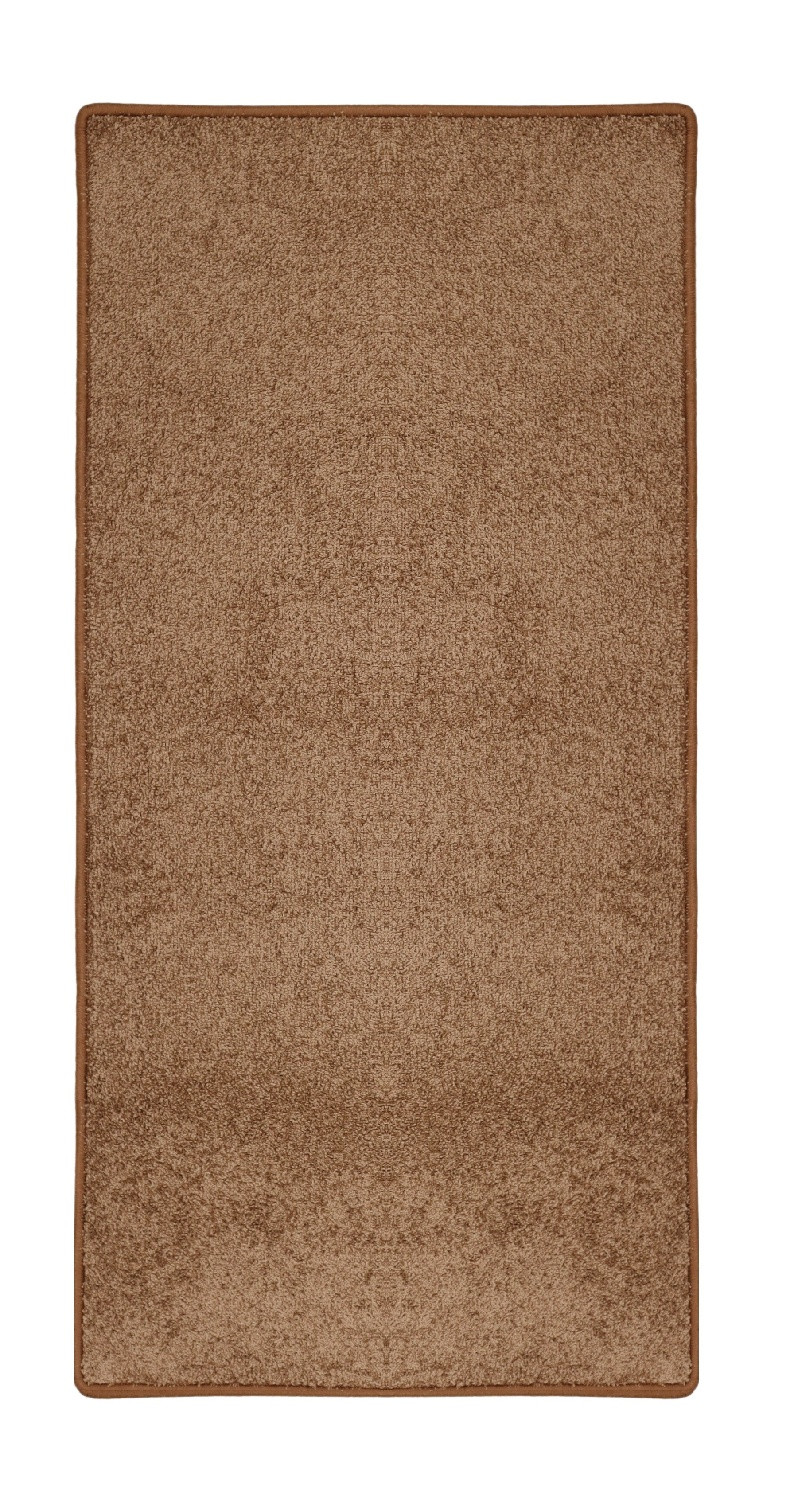 Vopi, AKCIA: 👣🛡️178x80 cm Behúň na mieru Capri medený - obšitý zo všetkých strán + protišmyková úprava, hnedá, chodba / predsieň