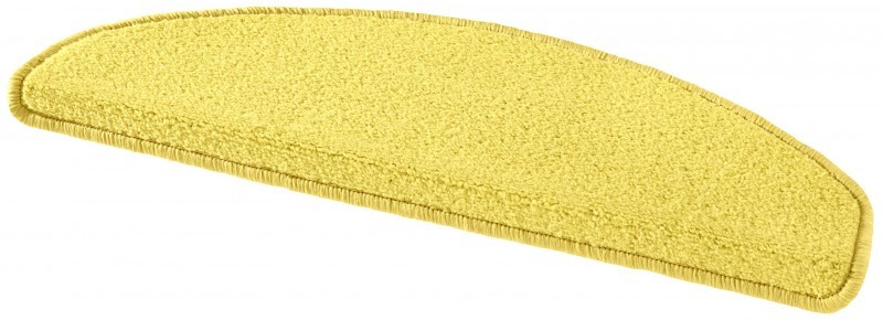Hanse Home Sada 15ks nášľapov na schody: Fancy 103002 žlté, samolepiaci - 23x65 polkruh (rozmer vrátane ohybu), sada 15 ks