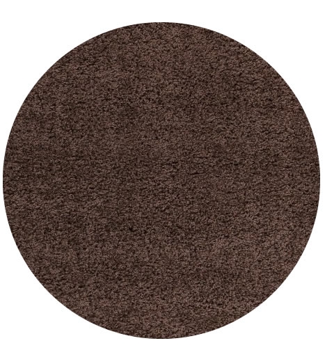 Kusový koberec Life Shaggy 1500 brown kruh - 200x200 (priemer) kruh cm Ayyildiz koberce 