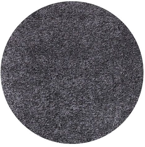 Ayyildiz, Kusový koberec Life Shaggy 1500 grey kruh, 200x200 (priemer) kruh, šedá, obývacia izba