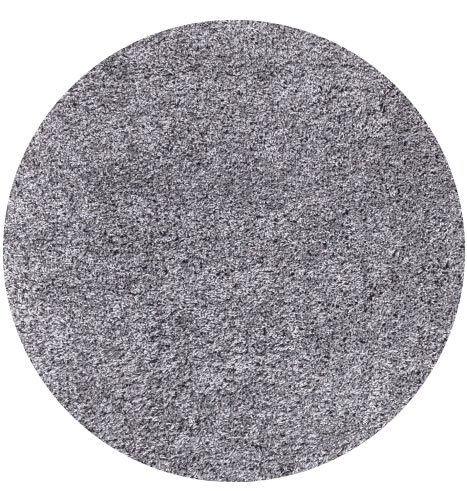 Ayyildiz, Kusový koberec Life Shaggy 1500 light grey kruh, 120x120 (priemer) kruh, šedá, obývacia izba