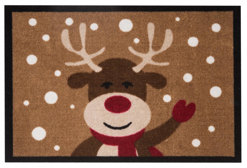 Hanse Home, Rohožka Printy 103047 – na von aj na doma, 40x60, hnedá, chodba / predsieň