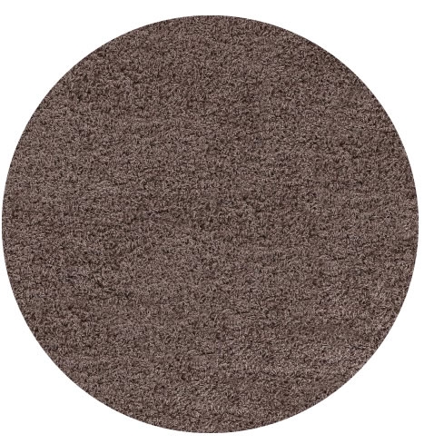 Kusový koberec Life Shaggy 1500 mocca kruh - 160x160 (priemer) kruh cm Ayyildiz koberce 