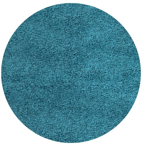 Kusový koberec Life Shaggy 1500 tyrkys kruh - 160x160 (priemer) kruh cm Ayyildiz koberce 