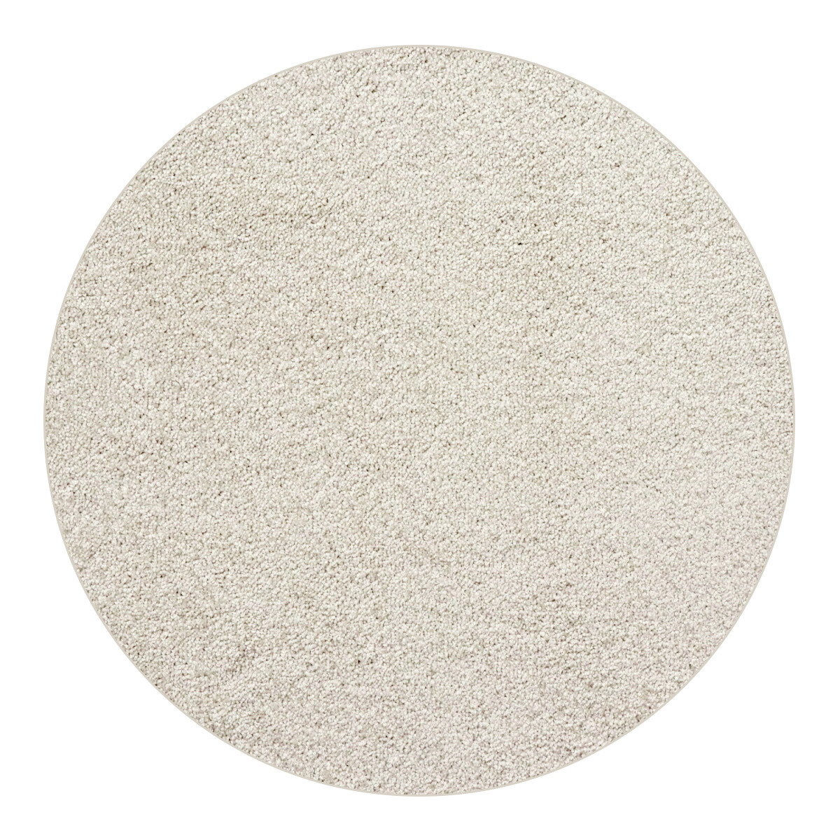 AladinWorld Expres, Kusový koberec Velur Ultra biely kruh, 200x200 (priemer) kruh, biela, obývacia izba