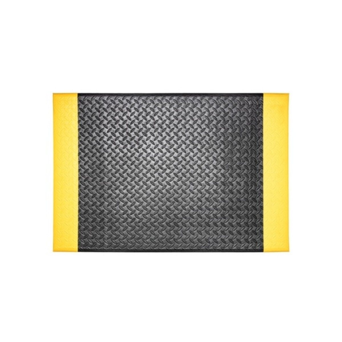 Hamat, Gumová rohožka 650 Base+ Economic black/yellow, 60x90, čierna, chodba / predsieň