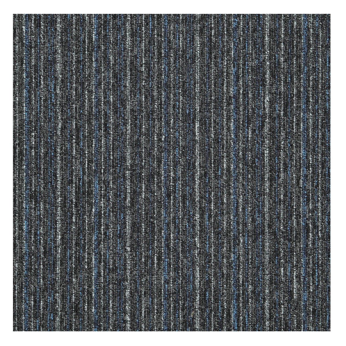 Balta, Kobercový štvorec Sonar Lines 4578 čiernomodrý 50 x 50 cm, chodba / predsieň