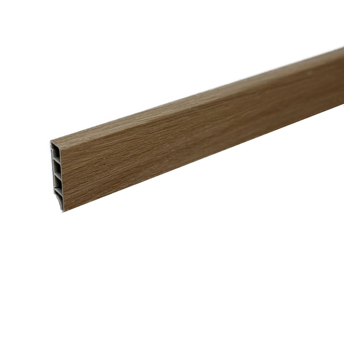 Egibi, Soklová lišta SPC RIGID Jägerndorf 2 m, koncovky 1 ks pravá + 1ks levá, hnedá