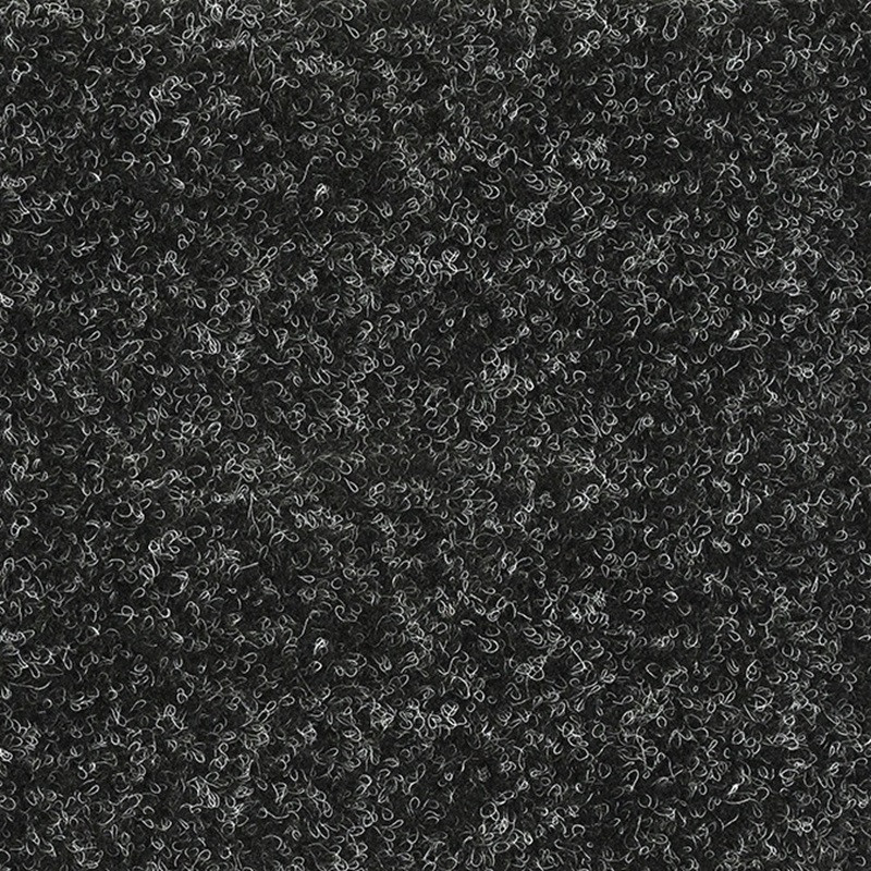 Vebe, AKCIA: 140x240 cm Koberec metráž Santana 50 čierna s podkladom gél, šíře, čierna, guma (gél - protišmykový), chodba / predsieň