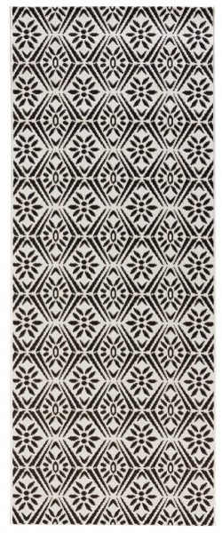 Zala Living Behúň Soho 102801 Shwarz-Creme 80x200 cm - 80x200 cm