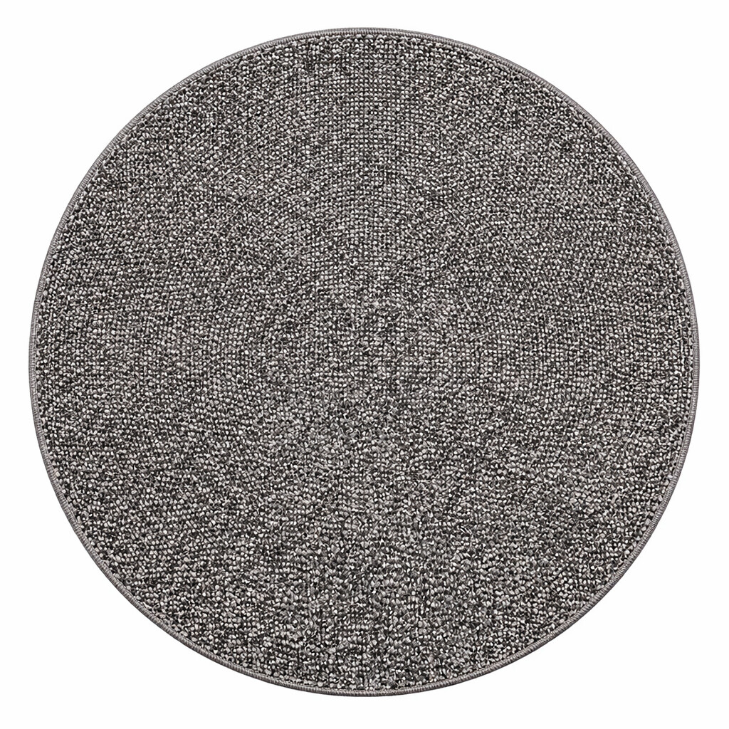 Vopi, Kusový koberec Madrid sivý kruh, 67x67 (priemer) kruh, šedá, chodba / predsieň