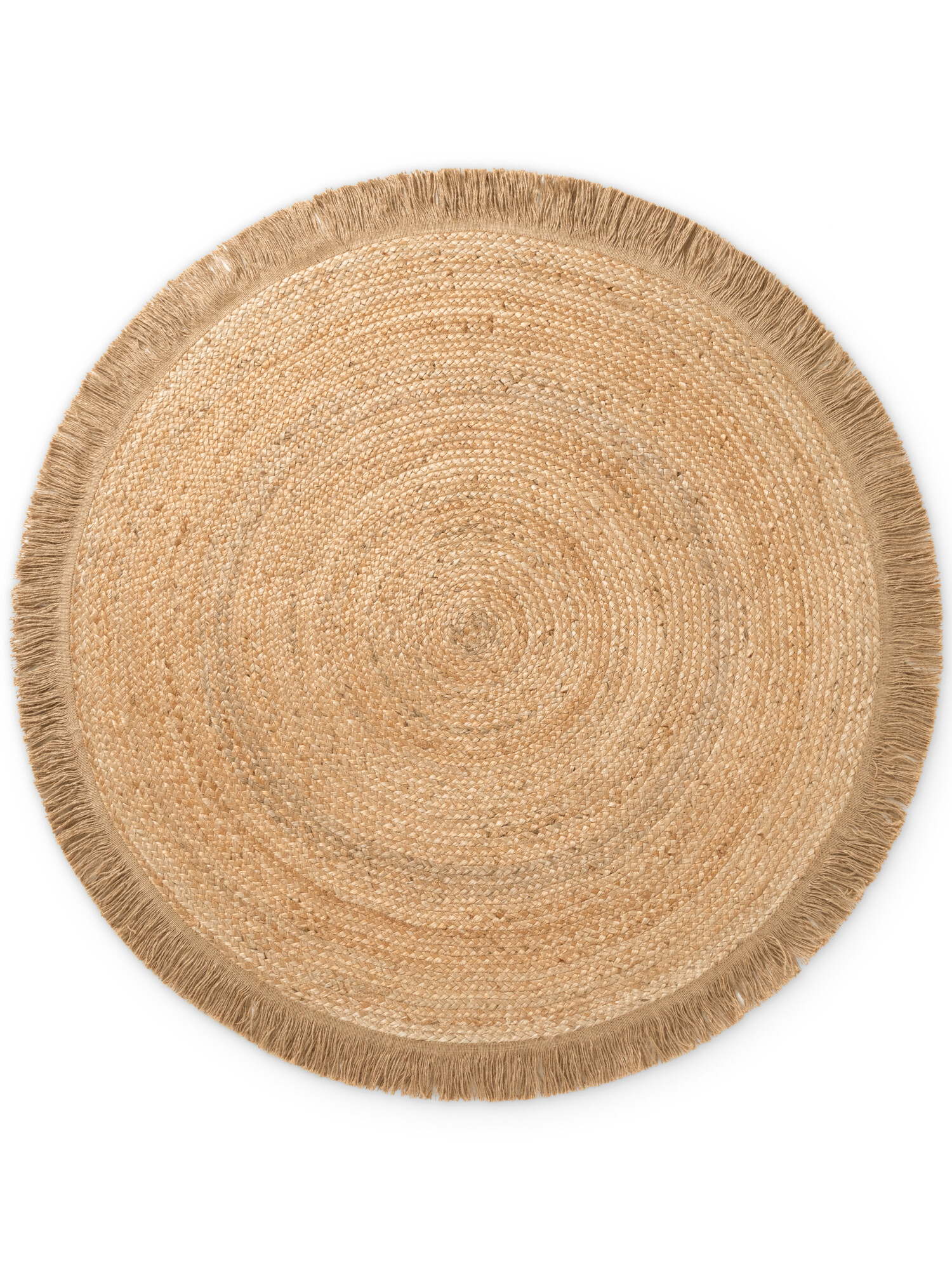 Hanse Home, Kusový koberec Jute Braided 106332 Natural Gold kruh, 200x200 (priemer) kruh, béžová, chodba / predsieň