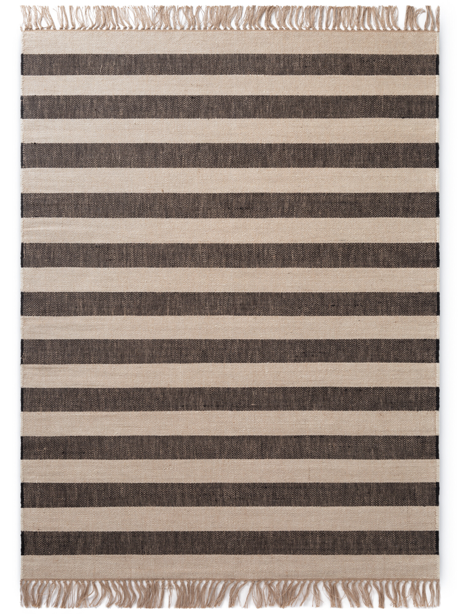 Hanse Home, Kusový koberec Handloom 106334 Playa White Black, 200x300, čiernobiela, chodba / predsieň