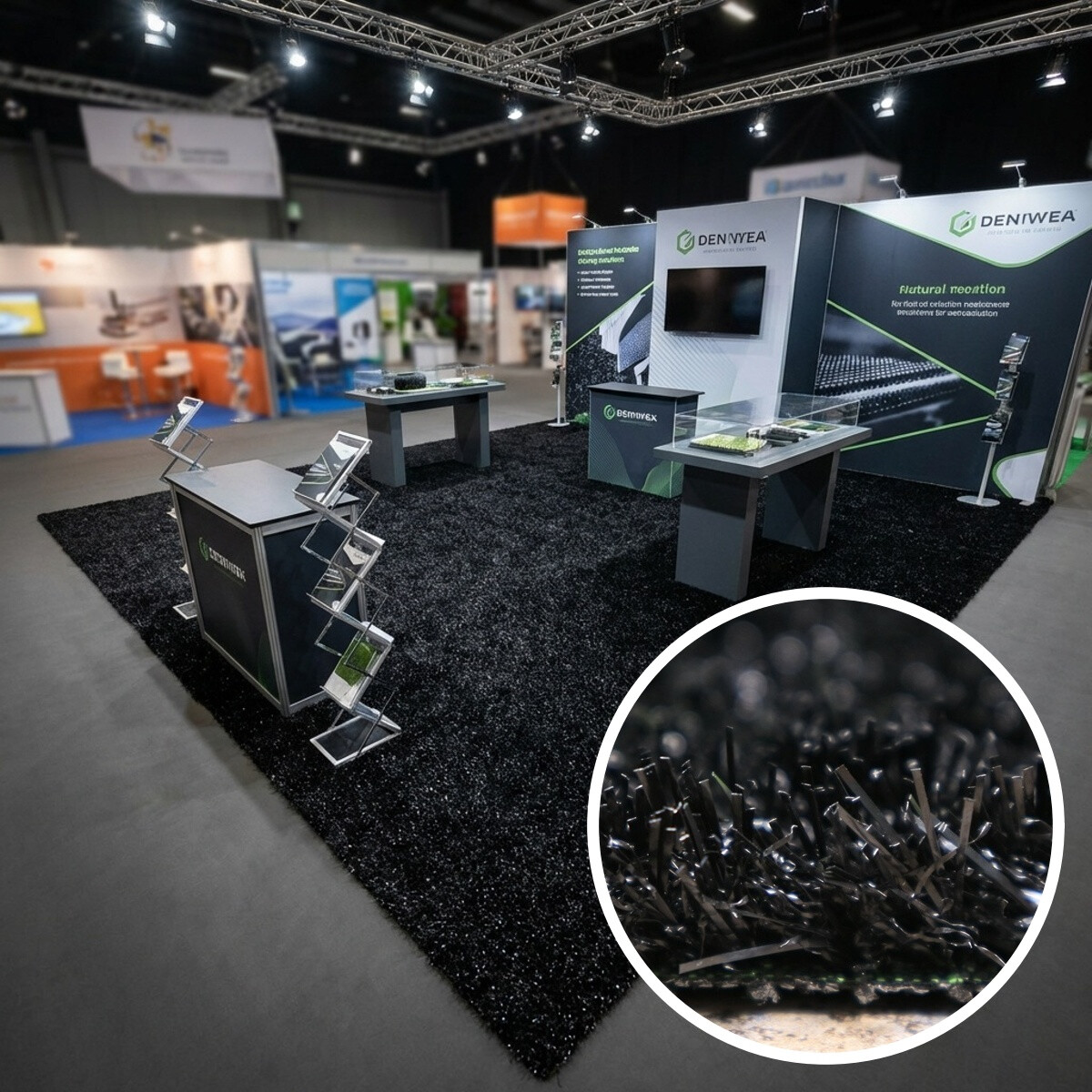 E-shop Europe Grass, AKCIA: 400x485 cm Umelá tráva PartyGrass Black, čierna, exteriér