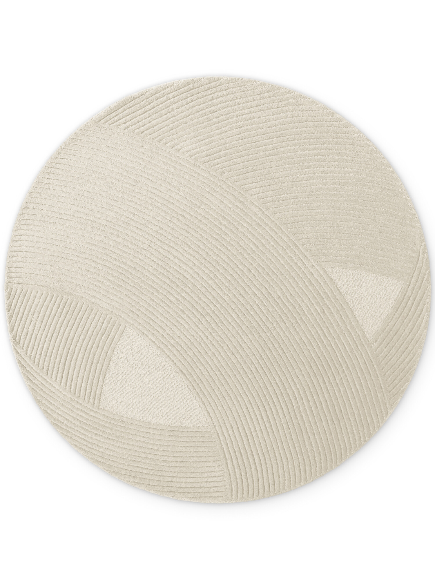 Ted Baker, Kusový koberec Ted Baker Kensington 106399 Cream kruh, 200x200, biela, kancelária