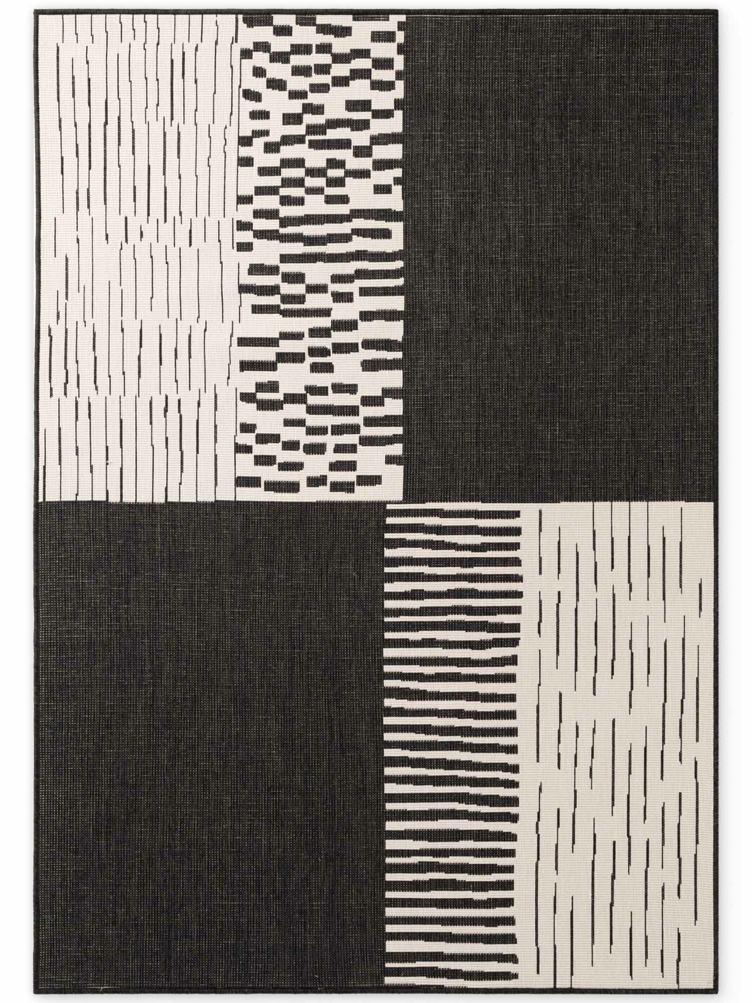 Ted Baker, Kusový koberec Ted Baker Haringey 106376 Black White, 200x300, čiernobiela, chodba / predsieň