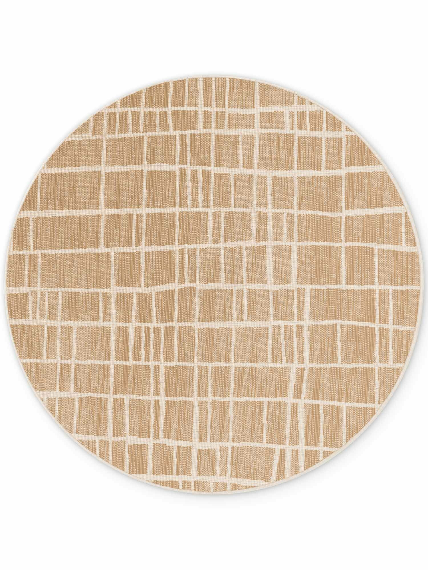 Ted Baker, Kusový koberec Ted Baker Haringey 106388 Natural White kruh, 200x200, béžová, chodba / predsieň