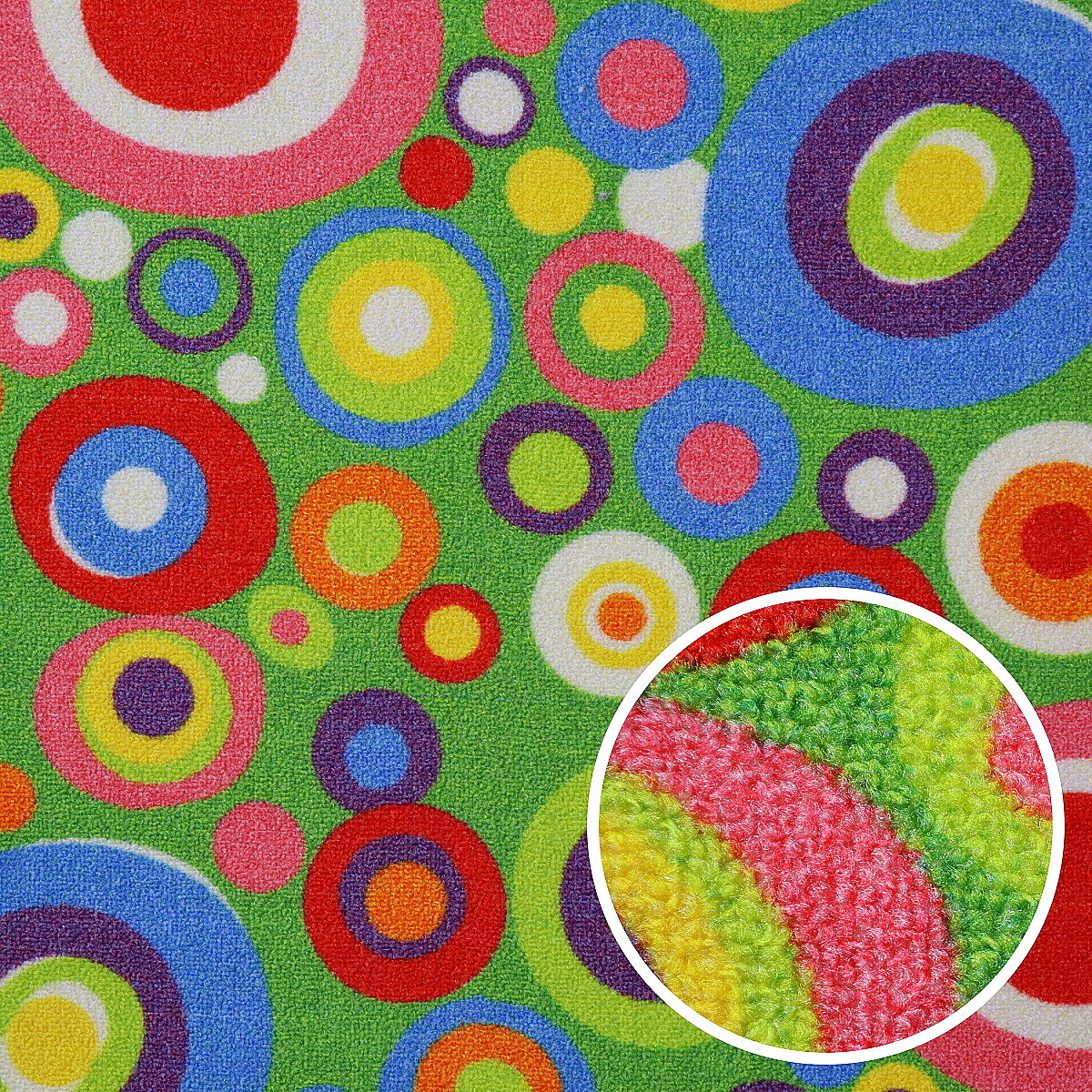 Spoltex, AKCIA: 70x275 cm Detský metrážny koberec Candy 24, šíře, viacfarebná, filc, detská izba