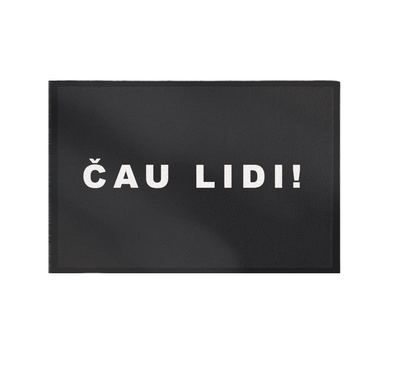 POSLEDNÁ ŠANCA: Rohožka Čau lidi 40x60 cm - na von aj na doma, 40x60, šedá, GDmats