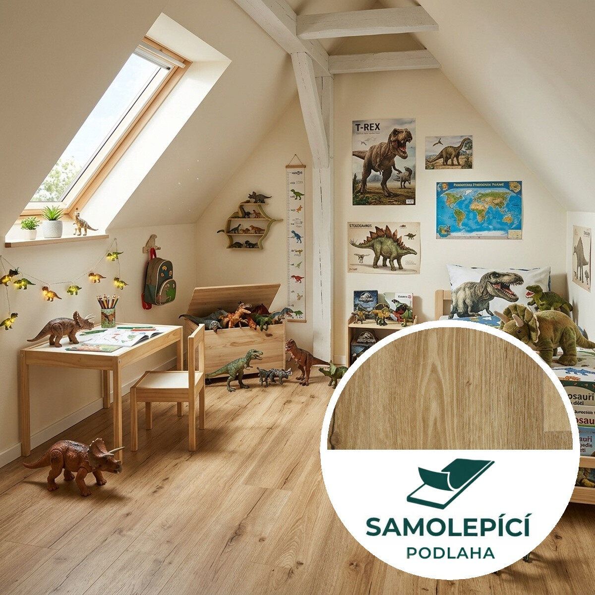 Egibi, Vinylová podlaha samolepiaca Canadian Design Canmore Peel & Stick, 914,4 x 152,4 mm