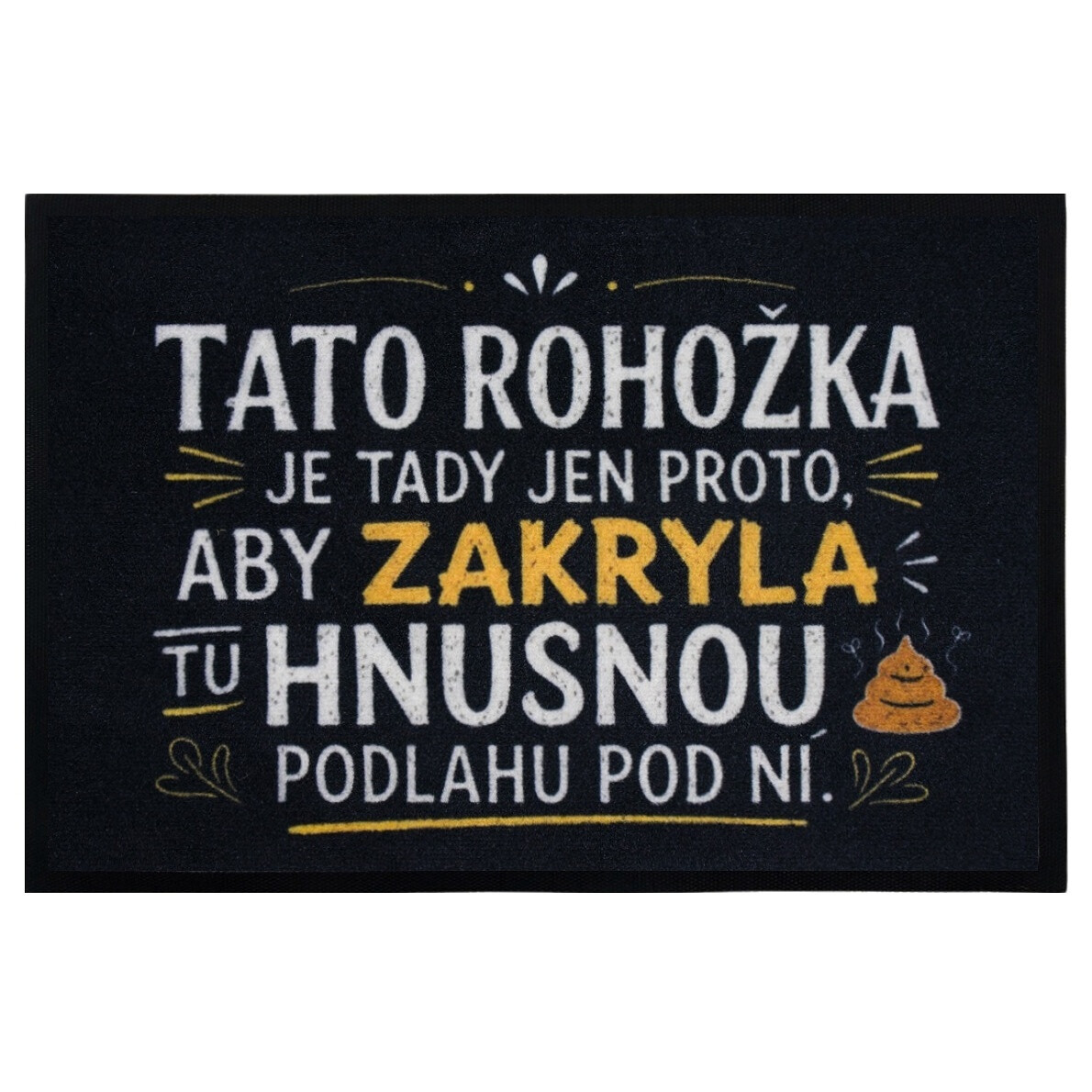 Rohožka Hnusná podlaha 40x60 cm, 40x60, čierna, Mercury Flooring