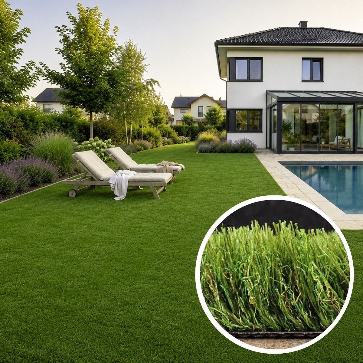 Umelá tráva Princess, na mieru, šíře 2m,4m, zelená, Artificial grass specialists