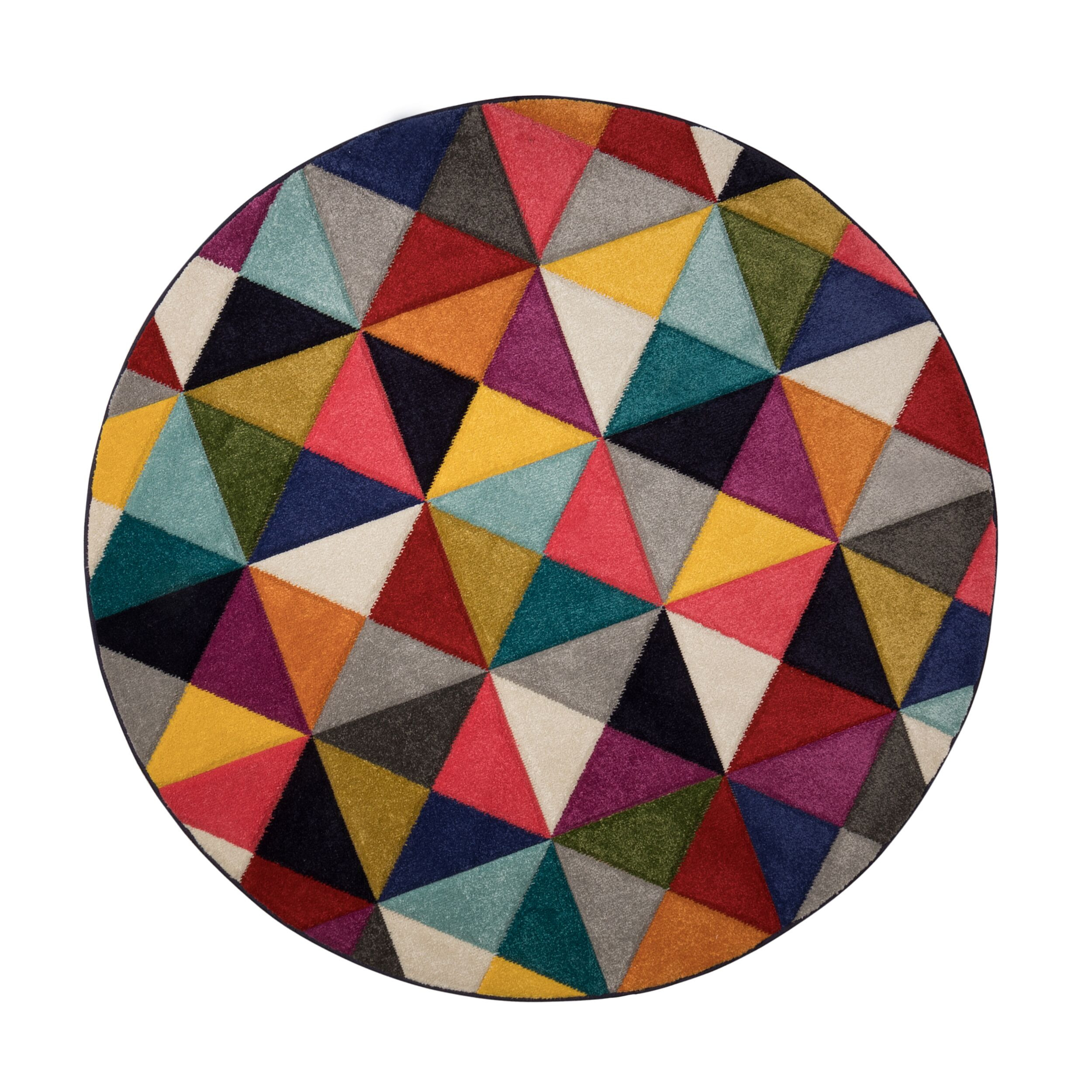Flair Rugs, AKCIA: 160x160 (priemer) kruh Kusový koberec Spectrum Samba Multi kruh, viacfarebná, obývacia izba