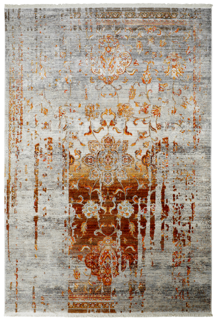 Obsession, AKCIA: 💧🛡️120x170 cm Kusový koberec Laos 453 TERRA + aplikovaná impregnácia, oranžová, chodba / predsieň