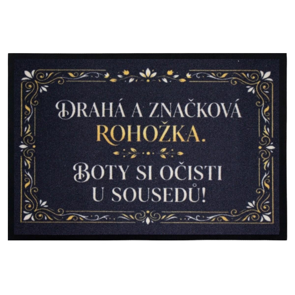 Drahá a značková rohožka 40x60 cm - na von aj na doma, 40x60, čierna, Mercury Flooring