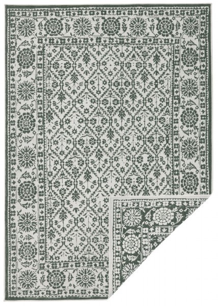 Hanse Home, Kusový koberec Twin-Wendeteppiche 103115 grün creme – na von aj na doma, 80x150, zelená, chodba / predsieň
