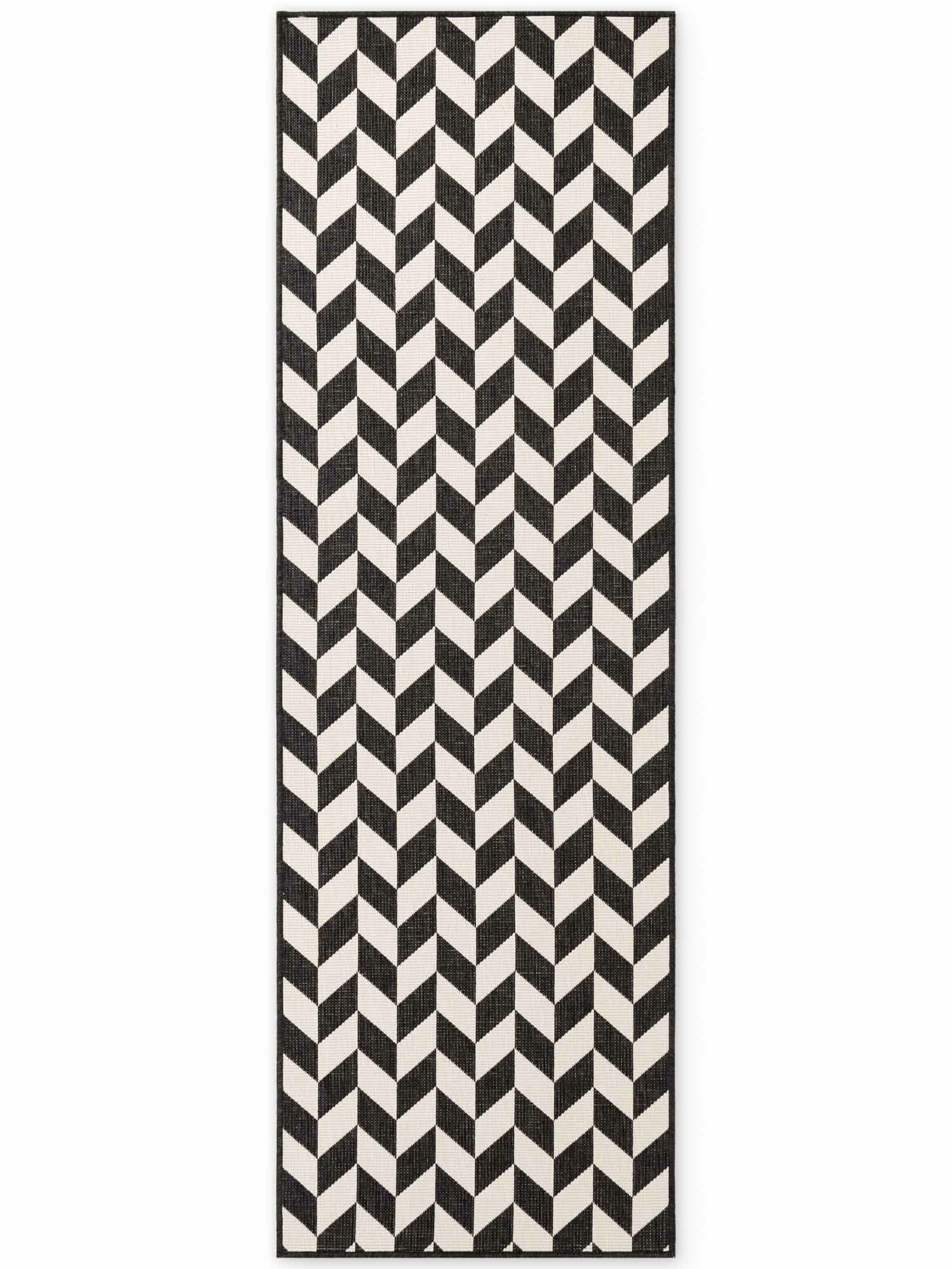 Ted Baker, Behúň Ted Baker Haringey 106378 Black White, 80x200, čiernobiela, chodba / predsieň
