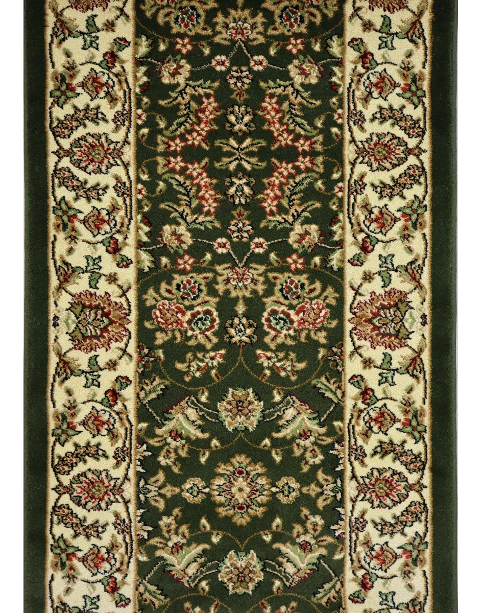 Berfin Dywany, AKCIA: 100x70 cm Behúň na mieru Anatolia 5378 Y (Green) - obšitý zo všetkých strán, zelená, chodba / predsieň