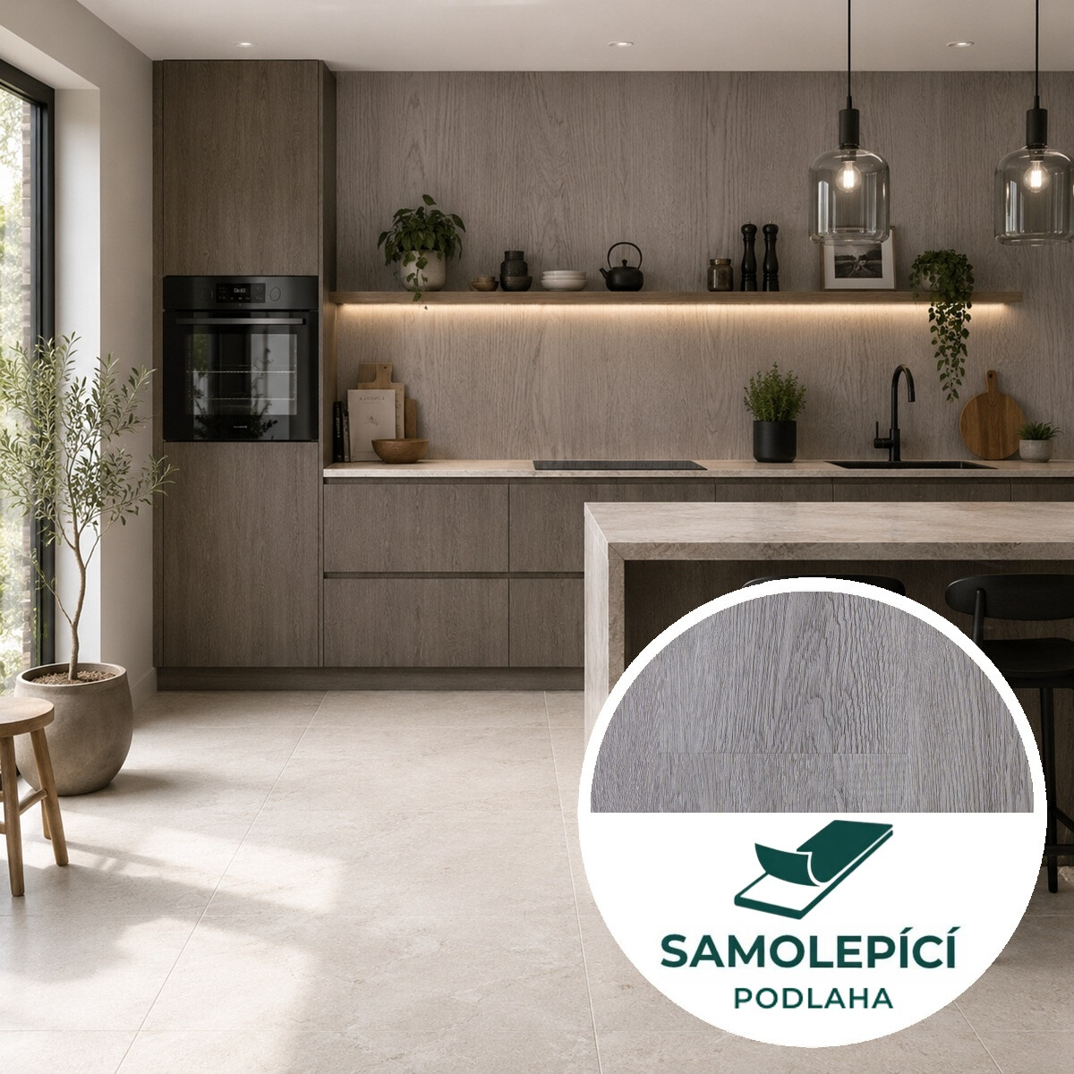 Egibi, Vinylová podlaha samolepiaca Canadian Design Vancouver Peel & Stick, 914,4 x 152,4 mm