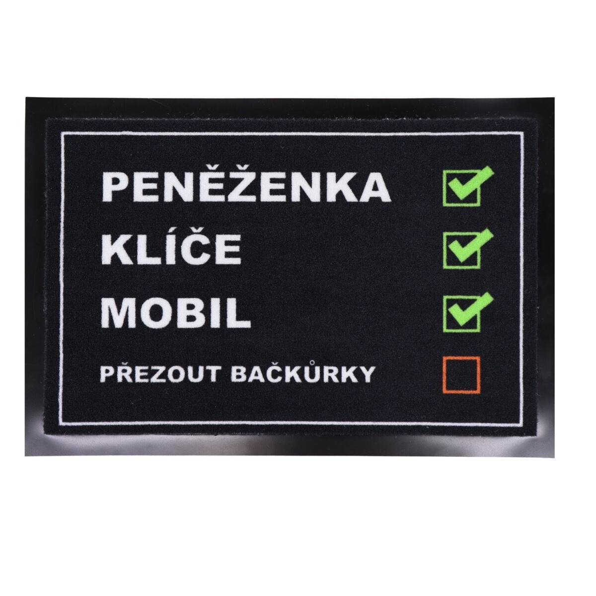 POSLEDNÁ ŠANCA: Rohožka Checklist 40x60 cm - na von aj na doma, 40x60, čierna, Mercury Flooring