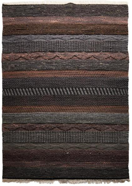 Diamond Carpets India, AKCIA: 240x300 cm Ručne viazaný kusový koberec Black Melange DE 2006 Multi Colour, hnedá, obývacia izba