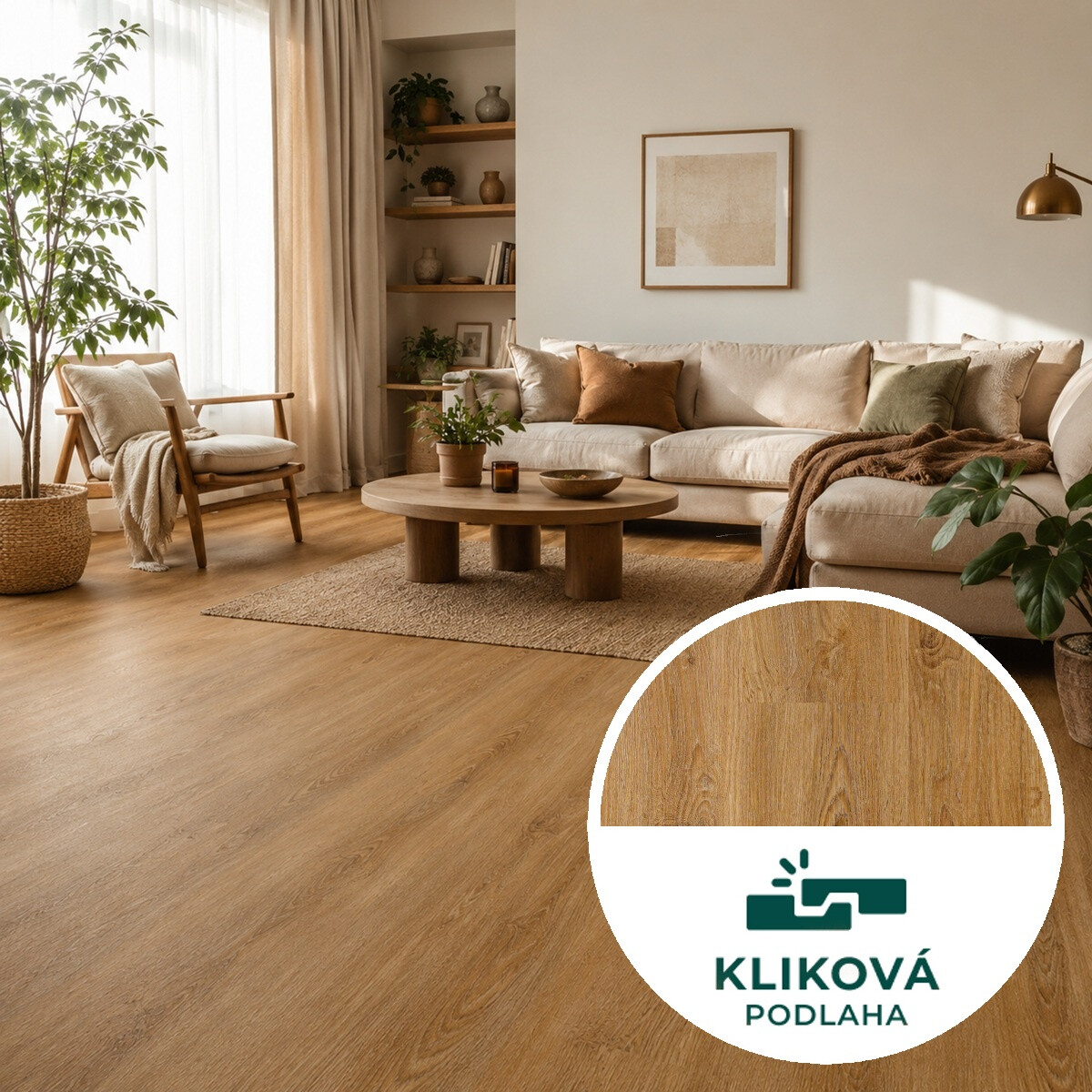 Vinylová podlaha kliková Canadian Design Victoria, 1230 x 180 mm, Egibi