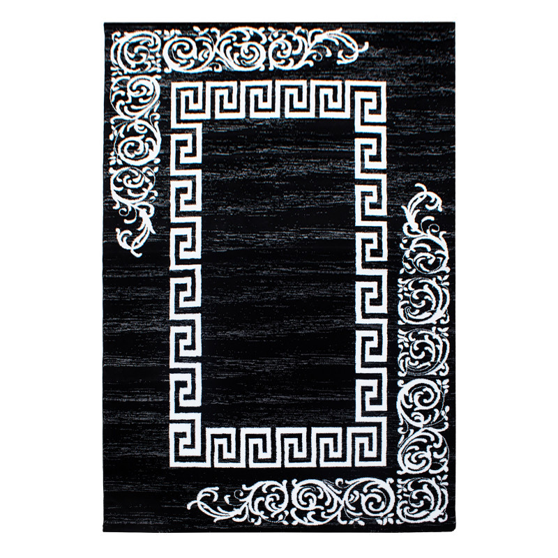 Ayyildiz, AKCIA: 80x150 cm Kusový koberec Miami 6620 black, čiernobiela, kancelária